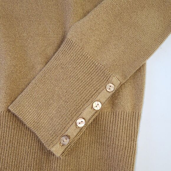 JM Collection Brown Knit Turtleneck Sweater Size S - Picture 3 of 6